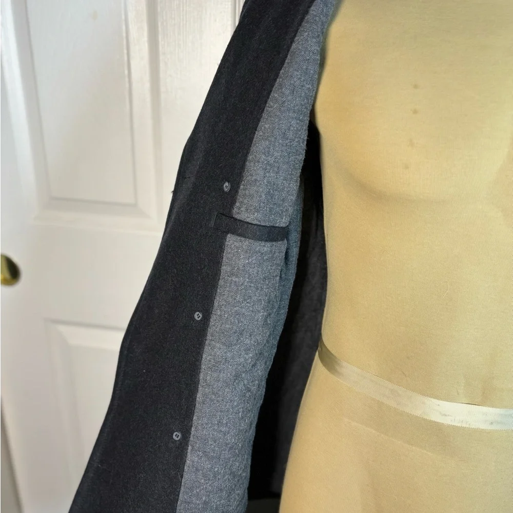 All Saints Men’s Dark Gray Pea Coat